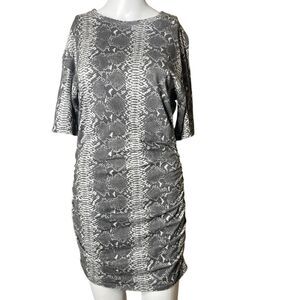 Philanthropy Gray Snake Print Dress Size Small